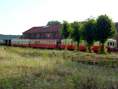 Arques (Pas-de-Calais, Fr) ancienne gare, halte train touristique