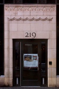 Art Deco Doorway, 219 Forbes Avenue, Pittsburgh, 2020-02-06