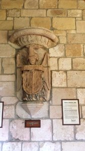 Armorial Corbel No. 01 - Ancient Spanish Monastery - St. Bernard de Clairvaux Church, Florida - 20150110 130855