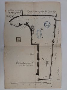 Archives du Rhône - Visites des vingt cimetières de la ville de Lyon et de ses Faubourgs, paroisse de Vaise, plan du cimetière