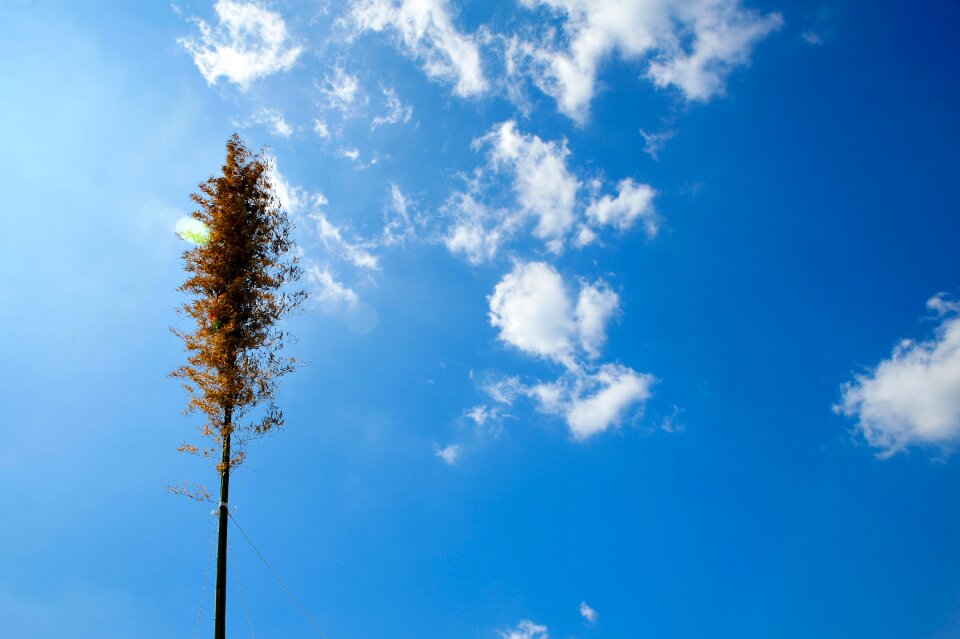 Blue sky outdoors sunny