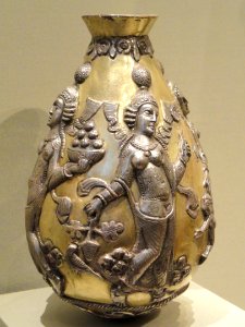 Anahita Vessel, 300-500 AD, Sasanian, Iran, silver and gilt - Cleveland Museum of Art - DSC08131