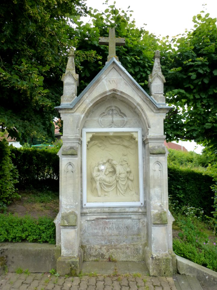 Amettes, Maison natale de Benoît Joseph Labre, chemin de croix station 14