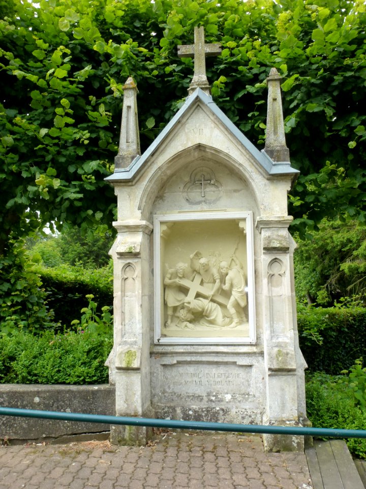 Amettes, Maison natale de Benoît Joseph Labre, chemin de croix station 07