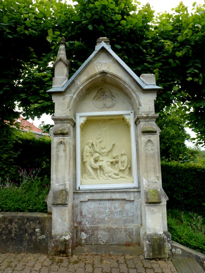 Amettes, Maison natale de Benoît Joseph Labre, chemin de croix station 13