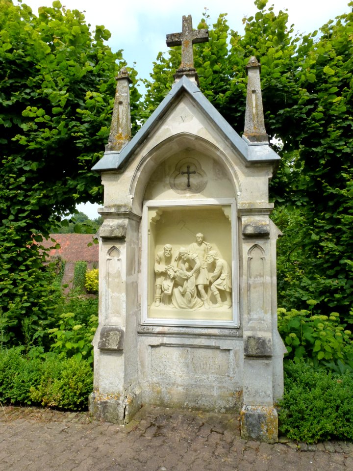 Amettes, Maison natale de Benoît Joseph Labre, chemin de croix station 05