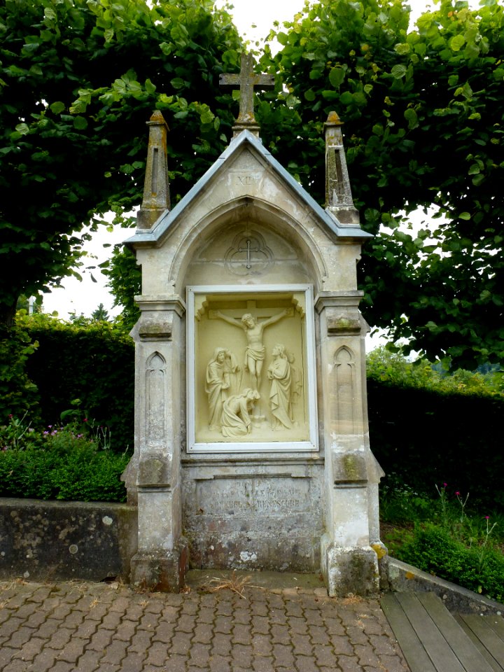 Amettes, Maison natale de Benoît Joseph Labre, chemin de croix station 12