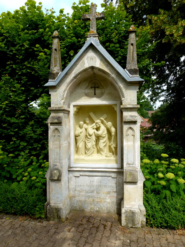 Amettes, Maison natale de Benoît Joseph Labre, chemin de croix station 04