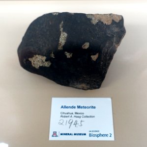 Allende meteorite, Mexico - University of Arizona Mineral Museum - University of Arizona - Tucson, AZ - DSC08479 photo