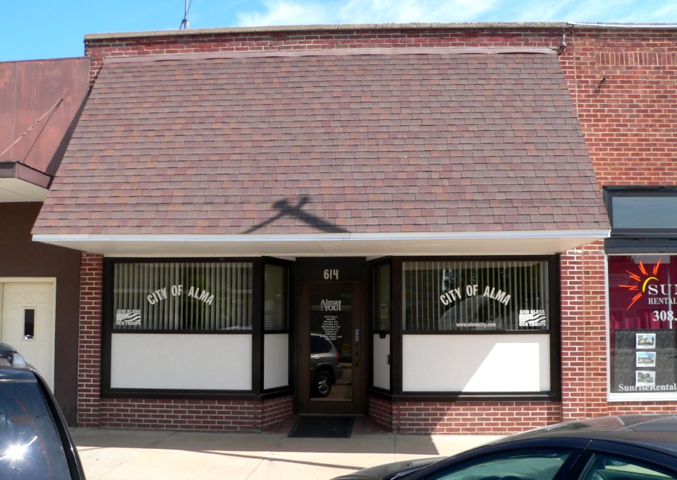 Alma, Nebraska city hall from S 1