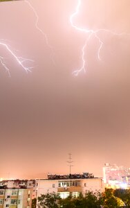 Lighting flash lighting thunderstorms