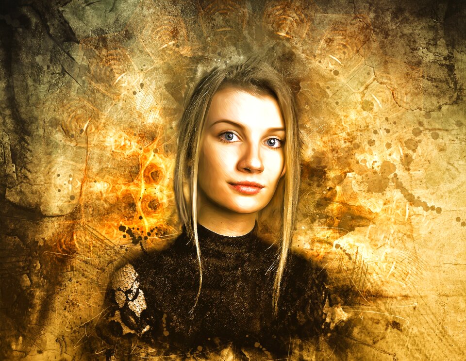 Portrait fantasy portrait woman photo