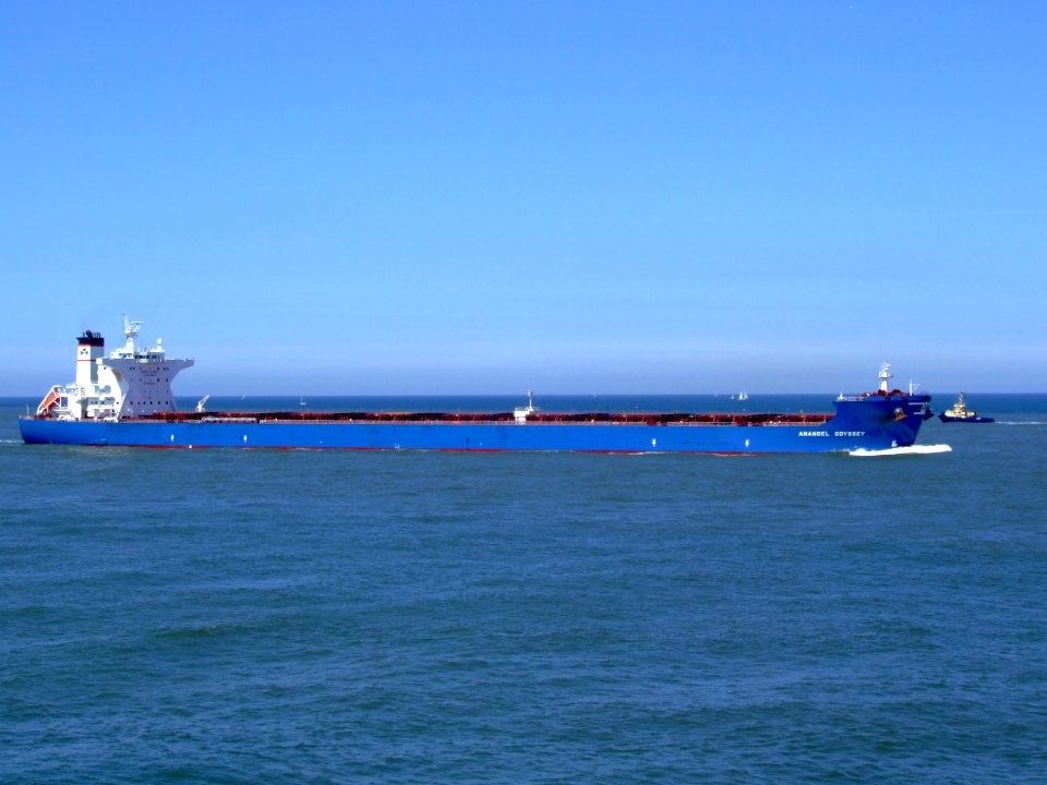 Anangel Odyssey photo3 approaching Port of Rotterdam, Holland 04-Aug-2007