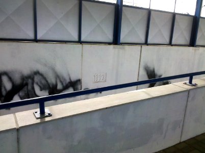 Bahnhof- bzw. Haltepunktunterführung Bergwitz -Baujahr- im September 2017