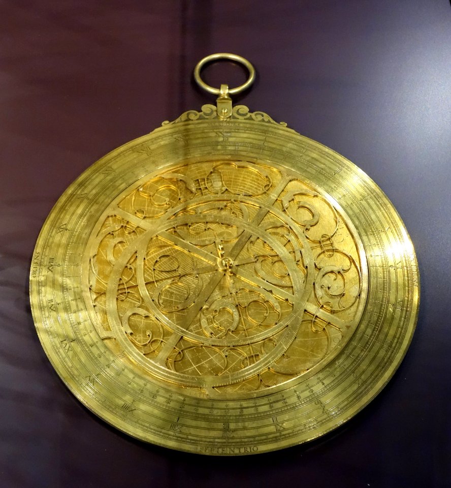 Astrolabe, Thomas Pregel, Zwickau (Saxony), 1629 - Mathematisch-Physikalischer Salon, Dresden - DSC08064