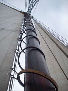 Sailboat rigging old photo