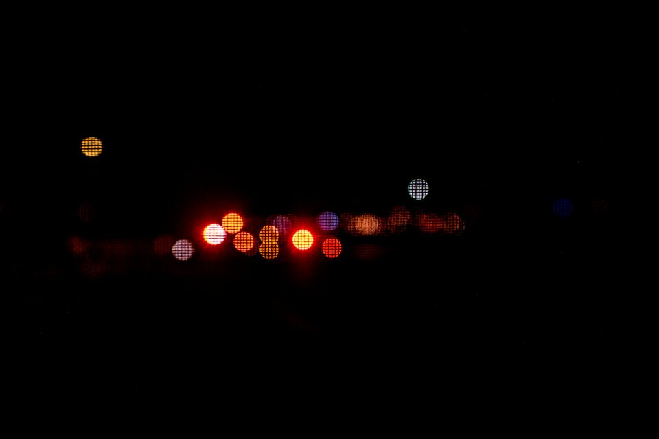 Night bokeh black bokeh