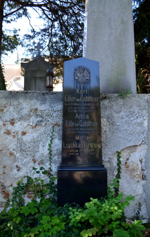 Baden, Helenenfriedhof, Grab Karl von Gstöttner