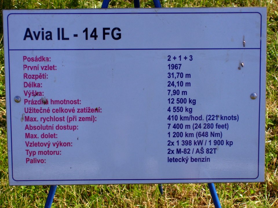 Avia 14FG Museum Kunovice CZ 100 0402