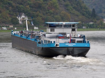 Aswintha, ENI 02332474 on the Rhine river the Loreley, pic1