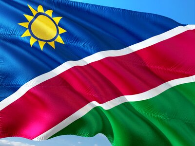 Flag namibia south africa photo