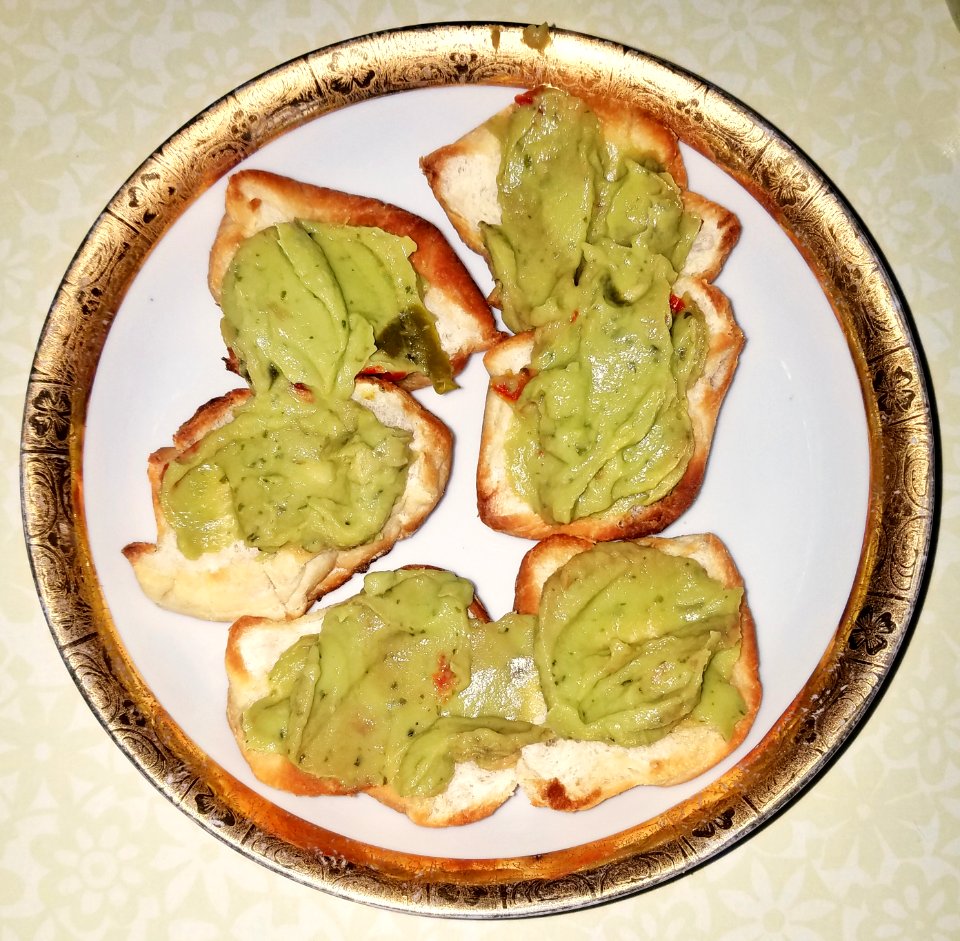 Avocado on toasted beignets - Massachusetts