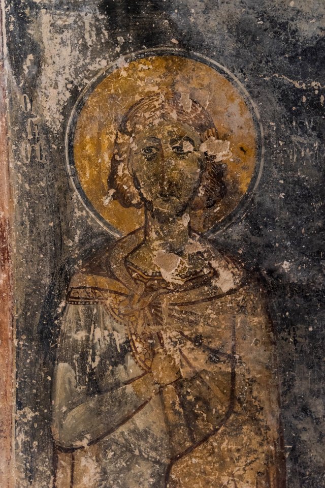 Avlonari church Agios Demetrios 11th-C. fresco Euboea Greece