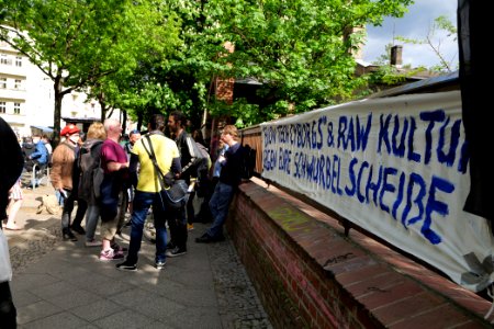 Antifascist protest Revaler Straße Berlin 2021-05-21 12