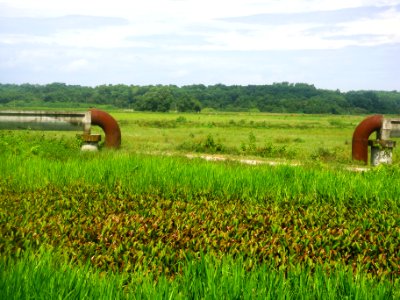 Aqueduct in Hainan with pipe