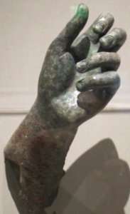Apollo Sauroktonos attributed to Praxiteles (left hand)