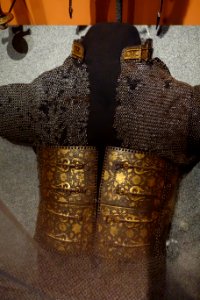 Armor, North India, similar to that worn by Ghorchurra cavalry, 19th century, view 2 (mail) - Glenbow Museum - DSC00641