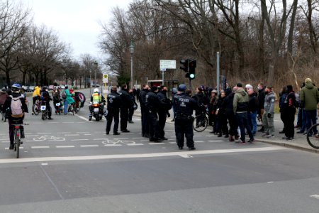 Antifascist bicycle demonstration Berlin 2021-03-20 23