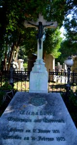 Baden, Helenenfriedhof, Grab Elisabeth Franziska Maria von Österreich
