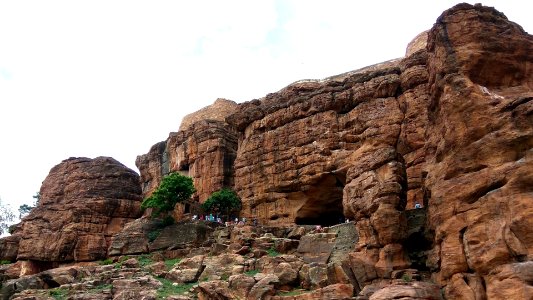 Badami Rock Cut Hindu Jain Temples in Karnataka India - Cave 3 photo