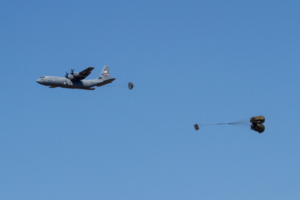 C-130J Super Hercules Air Drop Dyess AFB 2015 3