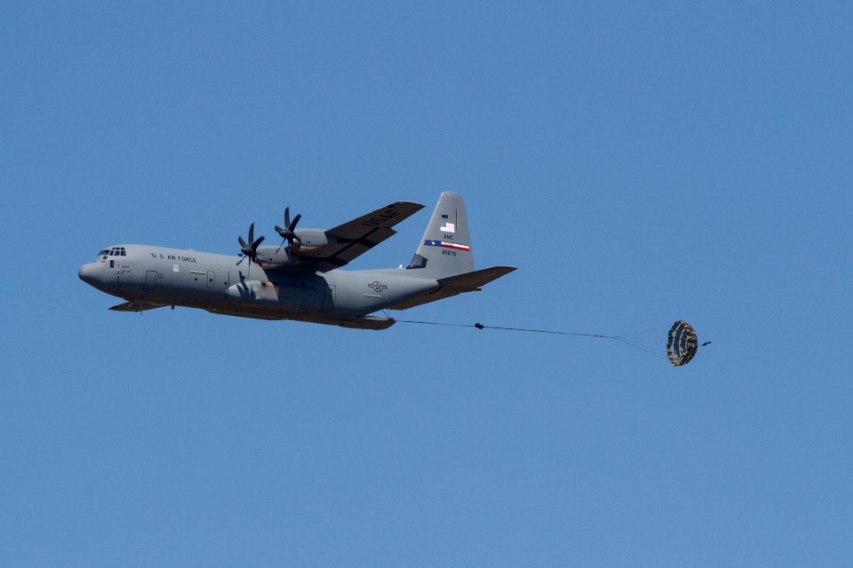 C-130J Super Hercules Air Drop Dyess AFB 2015
