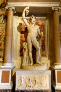 Bacchus atop a Bacchic scene, Roman, 2nd century AD, marble - Galleria Borghese - Rome, Italy - DSC04944