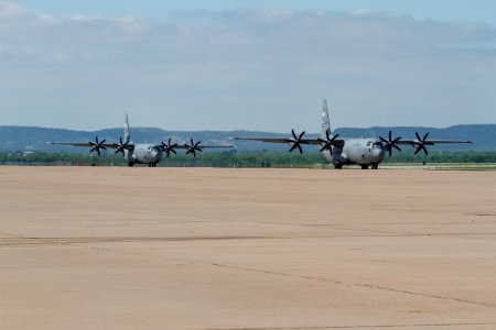 C-130J Super Hercules Taxi Dyess AFB 2015