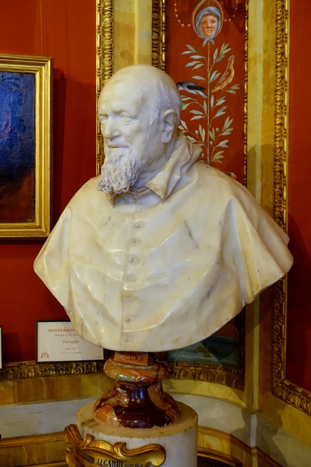 Cardinal Domenico Ginnasi by Giuliano Finelli, c. 1639, marble - Galleria Borghese - Rome, Italy - DSC04680