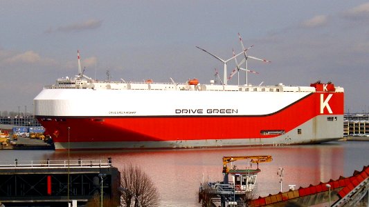 Car carrier Drive Green Highway