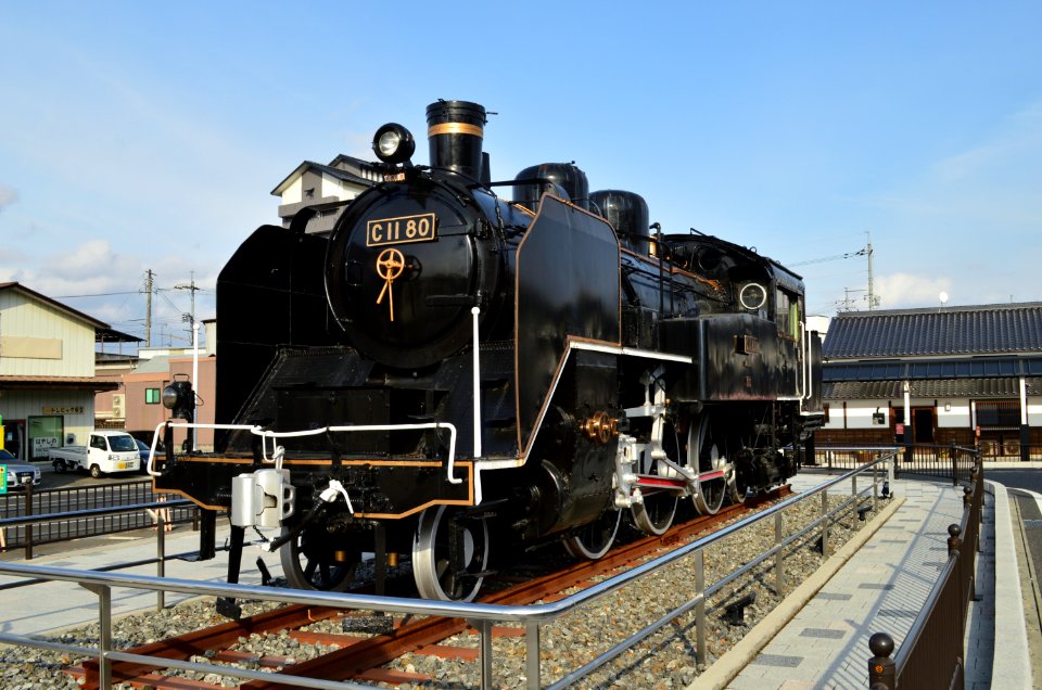 C11 80 at Tsuyama Station
