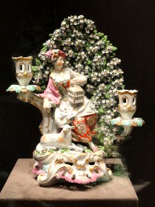 Candelabrum with Shepherdess, about 1775, Derby Porcelain Factory - Cleveland Museum of Art- DSC08885