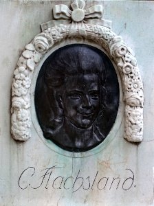 C. Flachsland - Goethe-Denkmal by Ludwig Habich in Herrngarten, Darmstadt, Germany - DSC09792