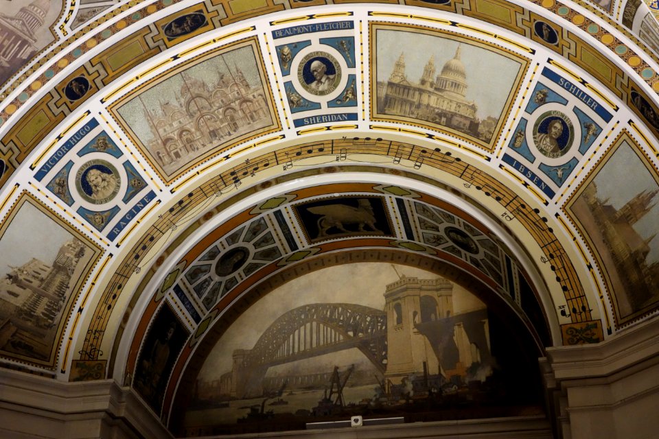 Carnegie Mellon University College of Fine Arts building - ceiling 5 - DSC02458