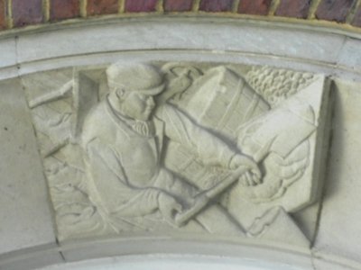 Carved Relief by Joseph Cribb at 20–22 Marlborough Place, Brighton (Labourer)