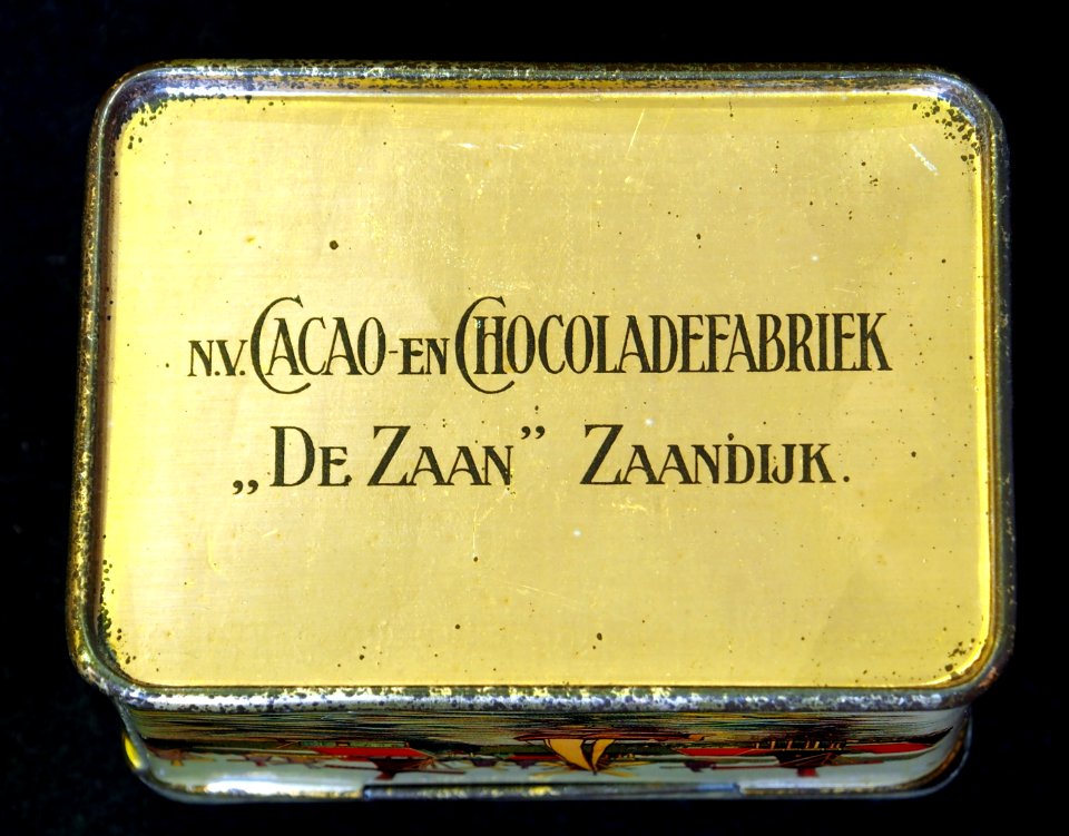 Cacao en Chocoladefabriek De Zaan blik pic1