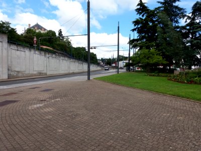 Caluire-et-Cuire - Montée des Soldats, vers le nord depuis la route de Strasbourg et le square Général Brosset