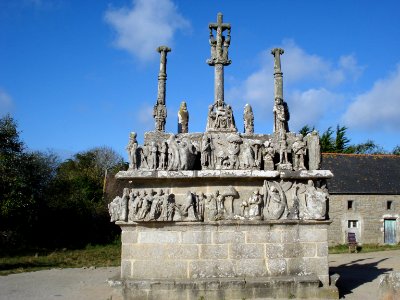 Calvaire de Tronoën, vue d'ensemble sud