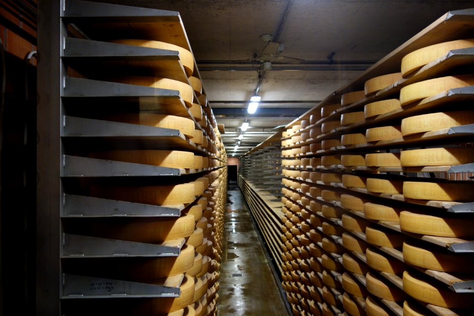 Cave d'affinage à Gruyères