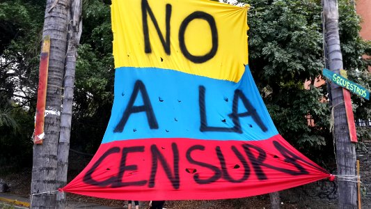 Censorship banner Venezuela 2014
